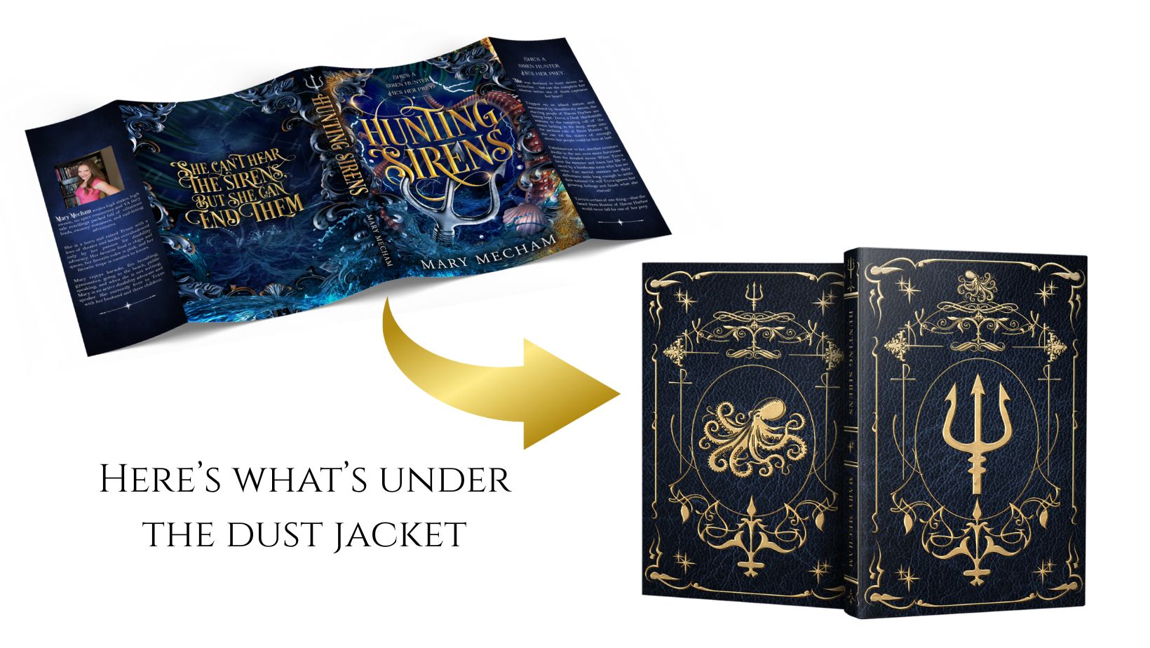 Book with dust jacket and two hardcover editions on a white background
