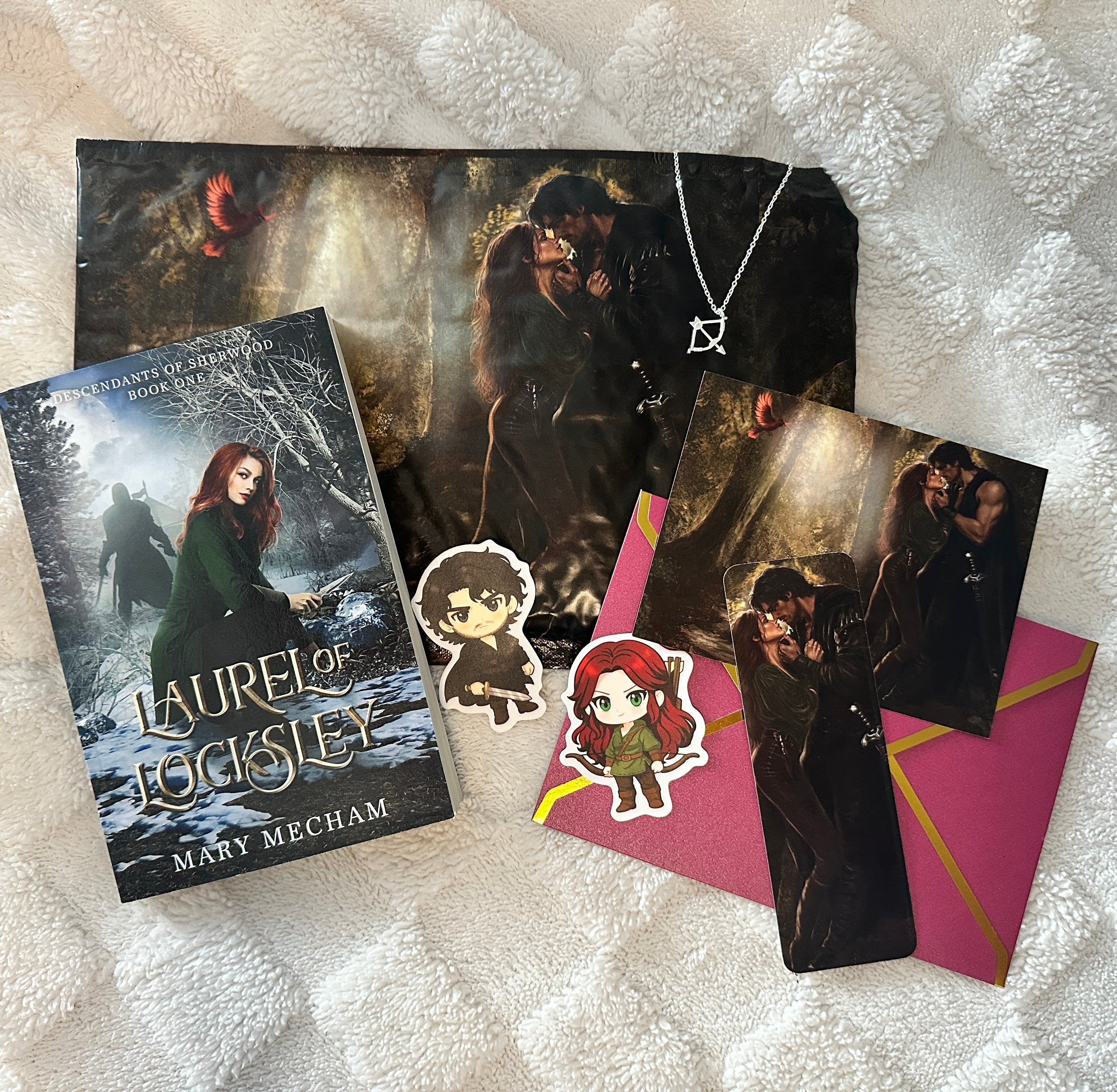 LAUREL OF LOCKSLEY BOOK AND SWAG